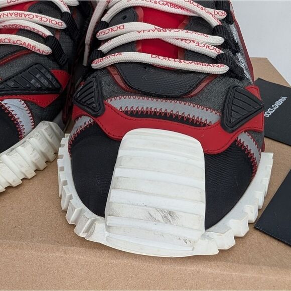 Dolce & Gabbana Red and Black Sneakers - Picture 3 of 11